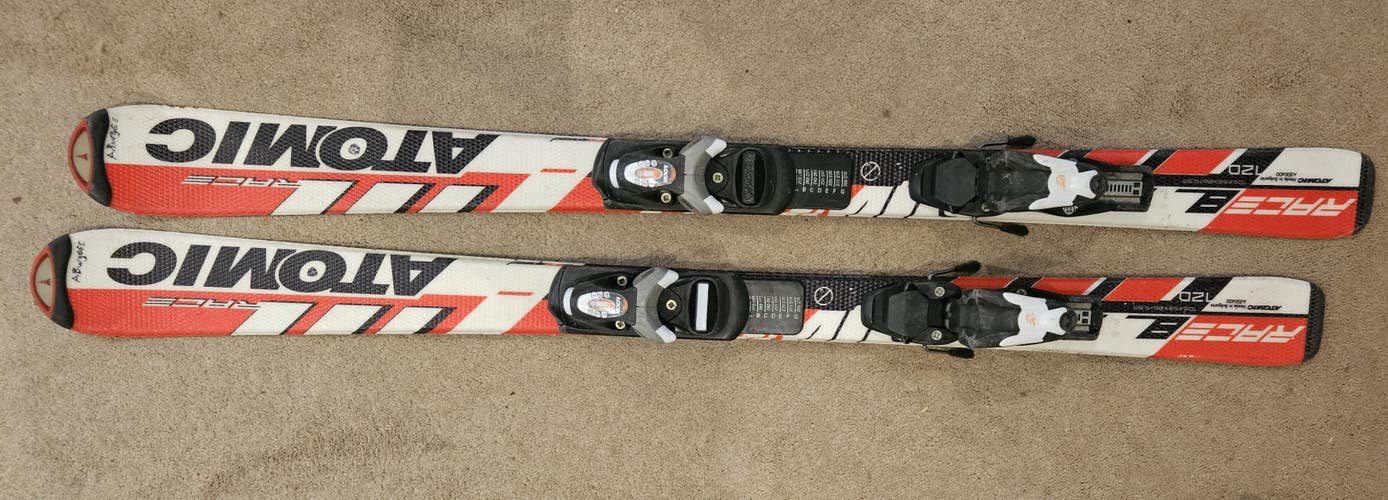 Atomic 120 cm Racing Race 8 Skis With Bindings (Used)