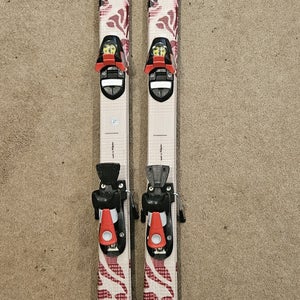 Kid's Salomon 150 cm All Mountain Jade Skis With Bindings (Used)