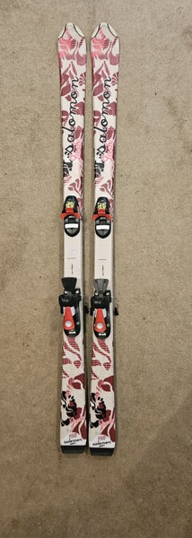 Kid's Salomon 150 cm All Mountain Jade Skis With Bindings (Used)
