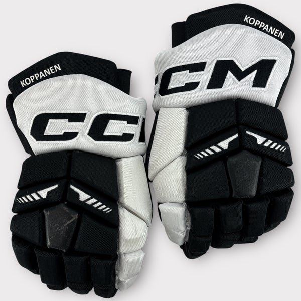 Pro Stock Used 14" CCM HGTKXP Tacks Wilkes-Barre/Scranton Pittsburgh Penguins Hockey Gloves