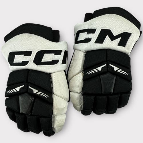 Pro Stock Used 14" CCM HGTKPP Tacks Wilkes-Barre/Scranton Pittsburgh Penguins Hockey Gloves