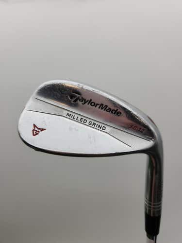 2017 TAYLORMADE MILLED GRIND SATIN CHROME WEDGE 56*/12 WEDGEFLEX DYNGOLD 35" FAI