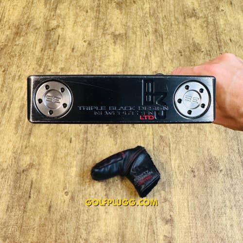 Scotty Cameron B3 Triple Black Newport 2 Putter w/ Headcover, 34 (2310)
