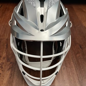 Silver Metallic Cascade XRS Pro Helmet (New)