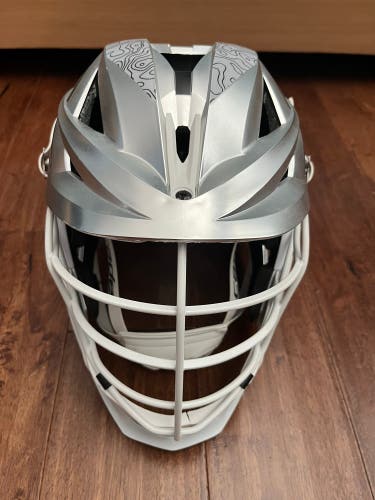 Silver Metallic Cascade XRS Pro Helmet (New)