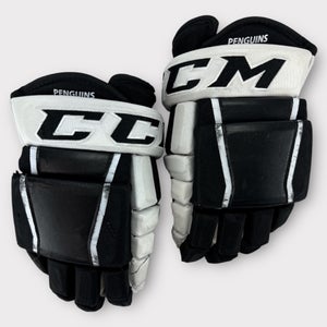 Pro Stock Used 15" CCM HG97 4-Roll Wilkes-Barre/Scranton Pittsburgh Penguins Hockey Gloves