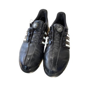 Used Adidas Mens Golf Shoes Black Senior 10.5 11479-S000402615