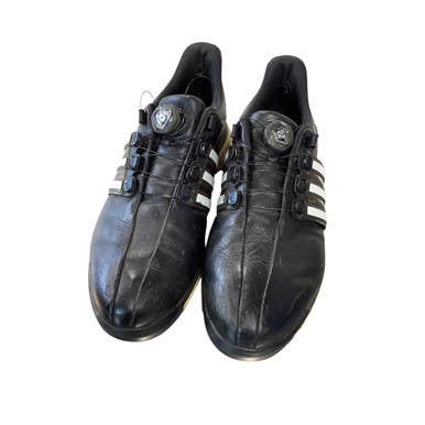 Used Adidas Mens Golf Shoes Black Senior 10.5 11479-S000402615