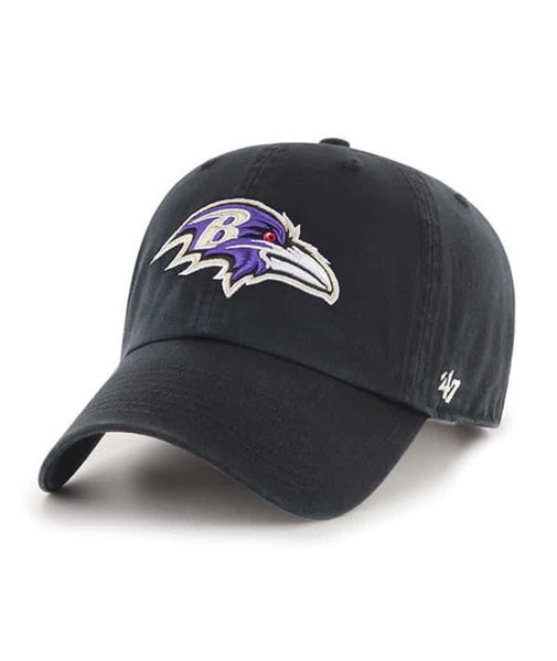 47 Brand Men's Baltimore Ravens Black Cleanup Adjustable Dad Cap