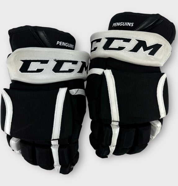 Pro Stock Used 15" CCM HG12 Wilkes-Barre/Scranton Pittsburgh Penguins Hockey Gloves