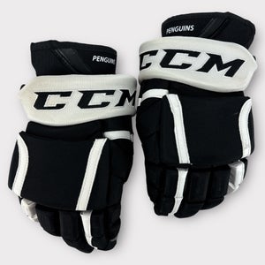 Pro Stock Used 15" CCM HG12 Wilkes-Barre/Scranton Pittsburgh Penguins Hockey Gloves