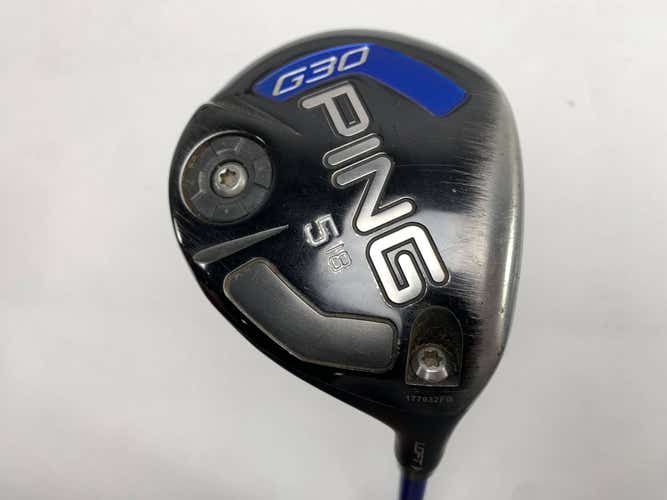 Ping G30 5 Fairway Wood 18* TFC419 Stiff Graphite Mens RH Midsize Grip