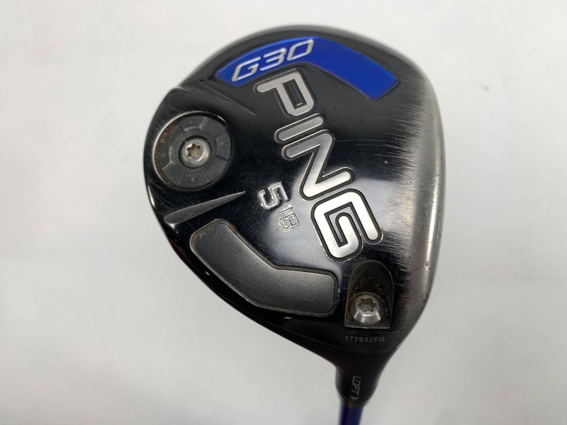 Ping G30 5 Fairway Wood 18* TFC419 Stiff Graphite Mens RH Midsize Grip