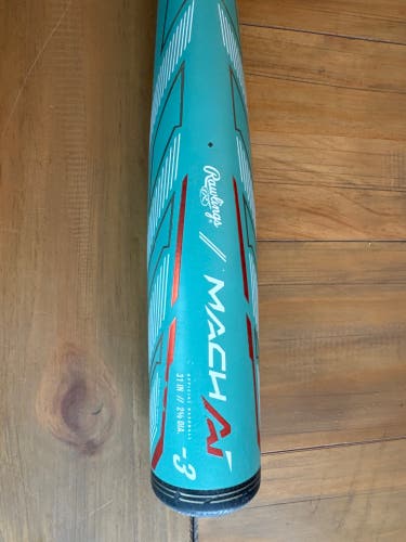 2024 Rawlings Mach AI Alloy BBCOR Certified Bat (-3) 28 oz 31" (Used)
