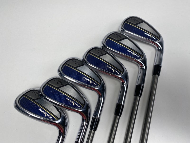 Callaway Paradym Iron Set 6-PW+GW AeroTech SteelFiber i95 Stiff Graphite Mens RH