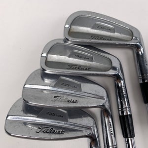 Titleist 735 CM Chrome Iron Set 6-PW (No 8) True Temper XP 95 S300 Steel Mens RH