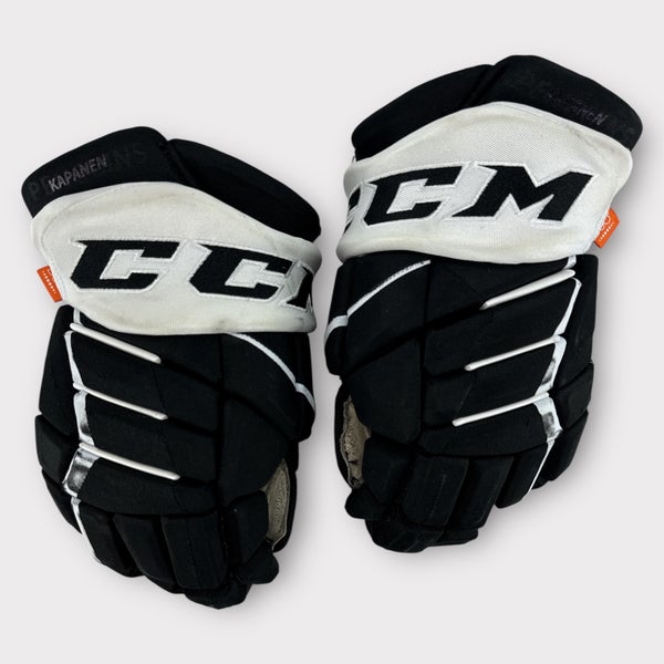 Pro Stock Used 14" CCM HGPJSPP JetSpeed Wilkes-Barre/Scranton Pittsburgh Penguins Hockey Gloves