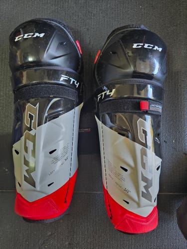 Senior CCM JetSpeed FT4 14" Shin Pads (Used)