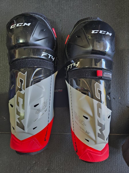 Senior CCM JetSpeed FT4 14" Shin Pads (Used)