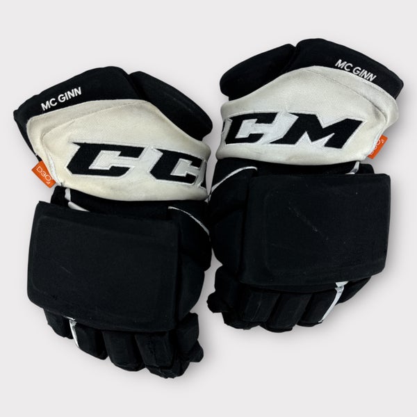 Pro Stock Used 14" CCM HGPJSPP JetSpeed Wilkes-Barre/Scranton Pittsburgh Penguins Hockey Gloves