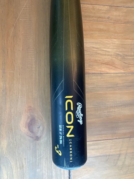 2023 Rawlings Icon Composite BBCOR Certified Bat (-3) 29 oz 32" (Used)