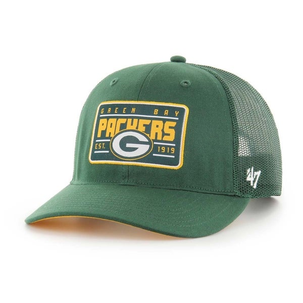 Green Bay Packers 47 Brand NFL Green Hardline Trucker Adjustable Hat Cap