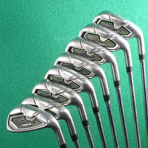 TaylorMade RBZ RocketBallz High Polish 4-AW Iron Set Factory RBZ Steel Regular