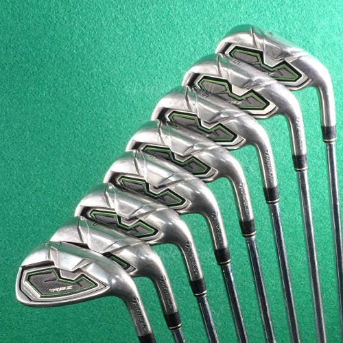 TaylorMade RBZ RocketBallz High Polish 4-AW Iron Set Factory RBZ Steel Regular