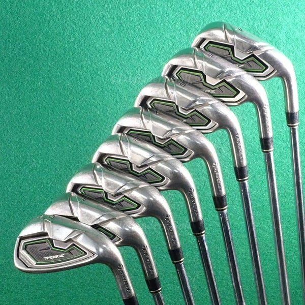 TaylorMade RBZ RocketBallz High Polish 4-AW Iron Set Factory RBZ Steel Regular