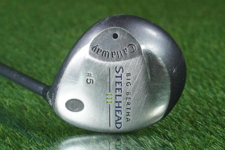 CALLAWAY STEELHEAD III 5 WOOD BIG BERTHA #5 FAIRWAY GRAPHITE REGULAR FLEX RH