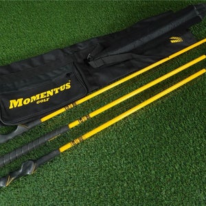 MOMENTUS GOLF WEIGHTED SWING TRAINER SET ~ DRIVER, IRON, PUTTER & SUNDAY BAG!