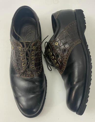 Nice  FOOTJOY CLASSICS Spikeless Golf Shoes Sz 10.5 C Leather