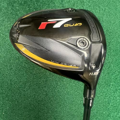 TaylorMade R7 Quad Mini Driver 11.5 Men's Right Hand Stiff Flex HZRDOUS Shaft