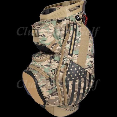 NEW Sun Mountain 2025 C-130 Sand Camo 14-Way Golf Cart Bag w/ Raincover