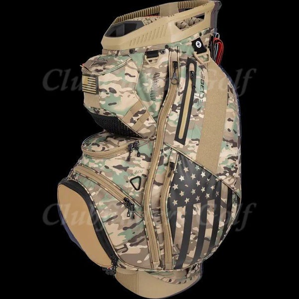 NEW Sun Mountain 2025 C-130 Sand Camo 14-Way Golf Cart Bag w/ Raincover