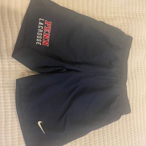 Nike UPenn Lacrosse Team Issued Shorts Large