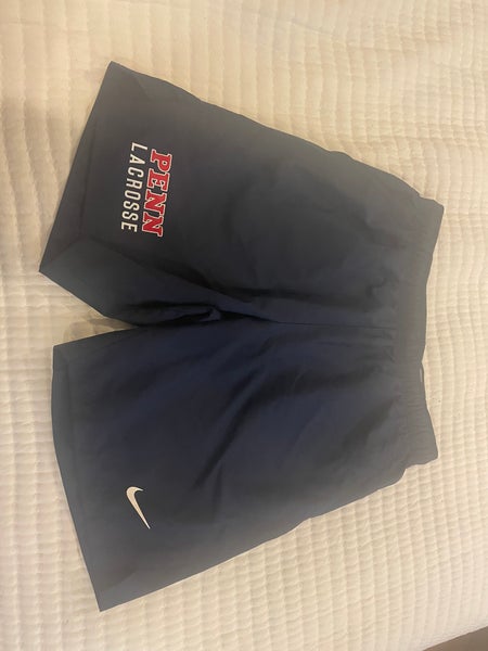Nike UPenn Lacrosse Team Issued Shorts Large