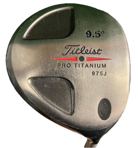 Titleist 975J Pro Titanium Driver 9.5 RH Grafalloy ProLite Stiff 44.5" New Grip
