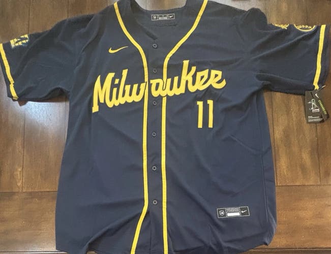 Jackson Chourio Milwaukee Brewers Jersey Adult XL NWT