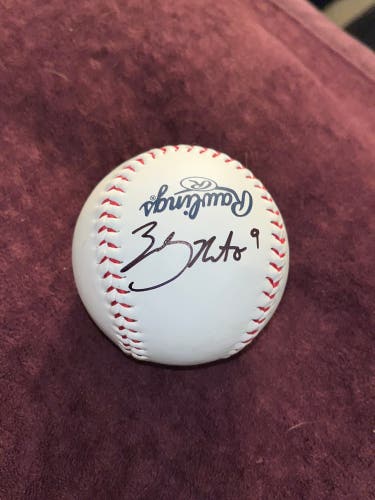 Zach Neto autographed baseball Rawlings