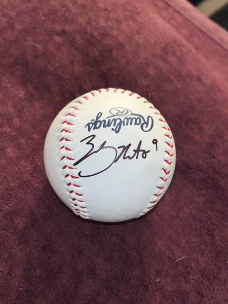 Zach Neto autographed baseball Rawlings