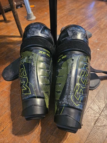 Senior CCM Tacks XF80 14" Shin Pads (Used)