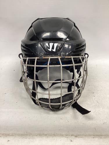 Used Warrior COACHES HELMET Helmet Cage Combo Black One Size 11851-S000037054