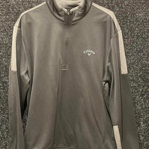 Callaway Men’s Black Pullover Quarter Zip (Size Large)