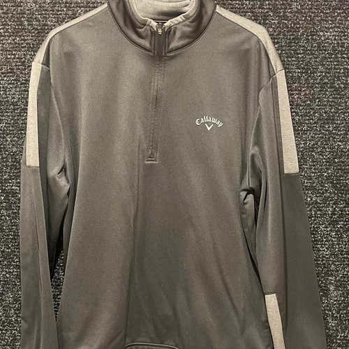 Callaway Men’s Black Pullover Quarter Zip (Size Large)