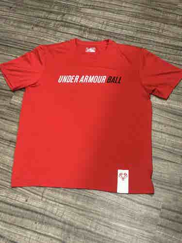 Under Armour Basketball Heat Gear Short Sleeve Shirt, Size Adult Large