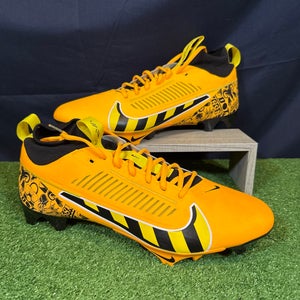New Nike Vapor Edge Pro 360 2 Laser Orange/Black/Opti-Yellow Men’s sz 15 Molded Football Cleats