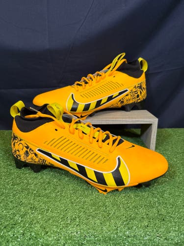 New Nike Vapor Edge Pro 360 2 Laser Orange/Black/Opti-Yellow Men’s sz 15 Molded Football Cleats