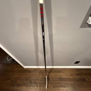 Lane Hutson game used, Calder Trophy winner Senior Bauer Proto-R Left Hand Hockey Stick P92. Signed!