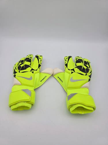 Nike Vapor Grip3 Goalkeeper Gloves Volt Black Soccer Goalie HQ0304-702 Sz 6 NWT